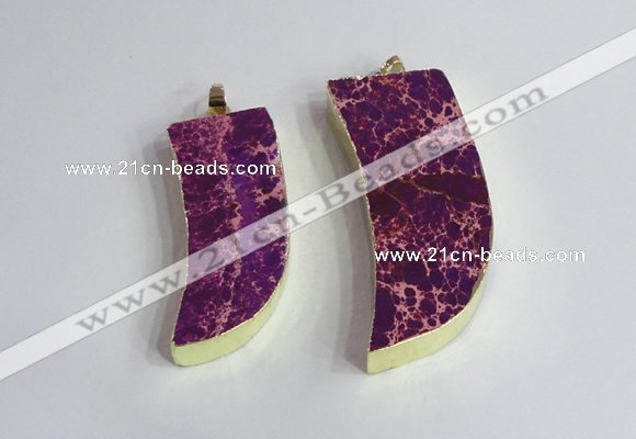 NGP2440 18*40mm - 20*50mm horn sea sediment jasper pendants