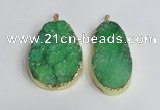 NGP2474 45*55mm - 50*65mm freeform druzy agate pendants wholesale