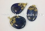 NGP2519 30*45mm - 40*50mm freefrom lapis lazuli pendants