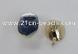 NGP2556 25*35mm - 30*40mm freeform druzy agate gemstone pendants