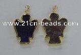 NGP2579 30*40mm angel agate gemstone pendants wholesale