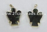 NGP2582 30*40mm angel agate gemstone pendants wholesale