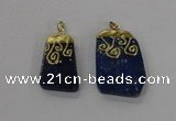 NGP2625 25*35mm - 35*45mm freeform lapis lazuli gemstone pendants