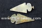 NGP2655 24*53mm - 26*55mm arrowhead agate pendants wholesale