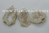 NGP2700 30*40mm - 50*65mm freeform druzy agate pendants