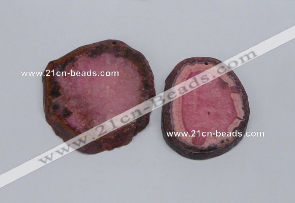 NGP2713 45*50mm - 55*75mm freeform druzy agate pendants