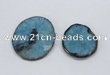 NGP2714 45*50mm - 55*75mm freeform druzy agate pendants