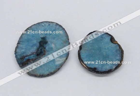 NGP2714 45*50mm - 55*75mm freeform druzy agate pendants