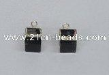 NGP2730 11*13mm - 12*15mm cube smoky quartz gemstone pendants