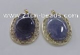 NGP2756 50*60mm oval agate gemstone pendants wholesale