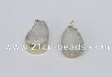 NGP2772 18*25mm - 20*30mm freeform druzy agate pendants