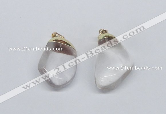 NGP2794 15*30mm - 25*35mm freeform crystal glass pendants wholesale