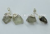 NGP2806 18*25mm - 20*25mm nuggets lemon quartz pendants wholesale