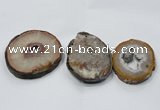 NGP2856 50*60mm - 60*75mm freeform druzy agate gemstone pendants