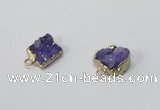 NGP2891 8*10mm - 10*12mm freeform druzy agate pendants