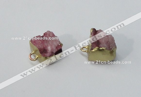 NGP2892 8*10mm - 10*12mm freeform druzy agate pendants