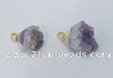 NGP2901 20*25mm - 25*30mm freeform amethyst gemstone pendants