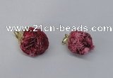 NGP2913 15*20mm - 25*30mm freeform desert rose pendants wholesale