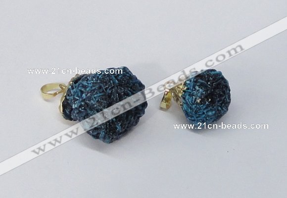 NGP2915 15*20mm - 25*30mm freeform desert rose pendants wholesale