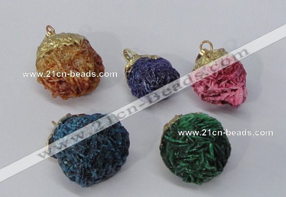 NGP2918 15*20mm - 25*30mm freeform desert rose pendants wholesale