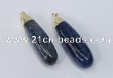 NGP2922 16*58mm - 18*60mm teardrop agate gemstone pendants