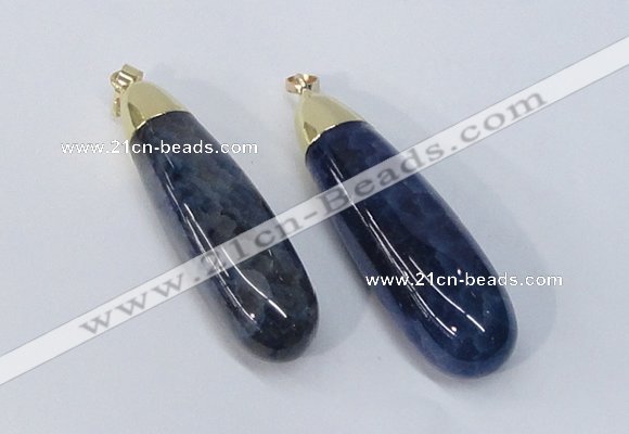 NGP2922 16*58mm - 18*60mm teardrop agate gemstone pendants