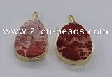 NGP2942 25*35mm – 35*45mm freeform sea sediment jasper pendants