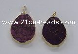 NGP2945 25*35mm – 35*45mm freeform sea sediment jasper pendants