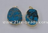 NGP2946 25*35mm – 35*45mm freeform sea sediment jasper pendants