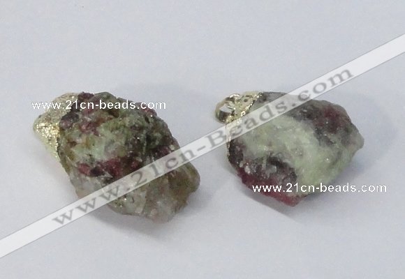 NGP2955 15*30mm - 25*40mm freeform tourmaline pendants wholesale