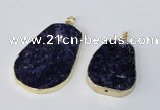 NGP2956 25*35mm - 35*45mm freeform sodalite pendants wholesale