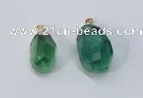 NGP3025 20*30mm – 25*40mm freeform fluorite gemstone pendants