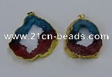 NGP3045 30*45mm – 40*60mm freeform druzy agate pendants