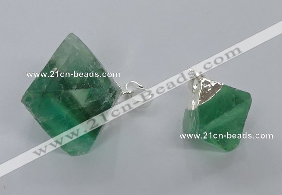 NGP3049 15*20mm – 22*30mm freeform fluorite pendants wholesale