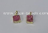 NGP3087 10*12mm - 12*14mm freeform druzy agate pendants wholesale