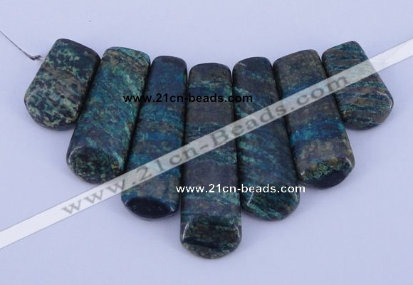 NGP31 Fashion long spar stone pendants set jewelry wholesale