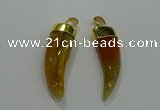 NGP3110 10*40mm - 12*45mm oxhorn agate pendants wholesale