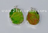 NGP3153 25*35mm - 35*45mm freeform sea sediment jasper pendants