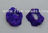 NGP3189 30*40mm - 45*50mm freeform druzy agate pendants