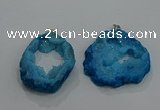 NGP3191 30*40mm - 45*50mm freeform druzy agate pendants