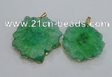 NGP3200 35*40mm - 45*50mm freeform druzy agate pendants