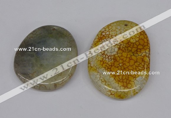 NGP3203 35*40mm - 40*50mm freeform agate slab pendants