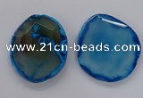 NGP3242 55*65mm - 50*75mm freeform agate slab pendants