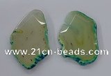 NGP3243 55*65mm - 50*75mm freeform agate slab pendants