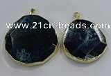 NGP3249 40*45mm - 50*55mm freeform agate gemstone pendants