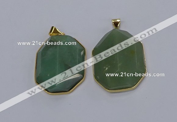 NGP3307 35*45mm freeform agate gemstone pendants wholesale