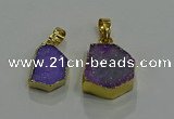 NGP3323 8*12mm - 15*20mm freeform druzy agate gemstone pendants