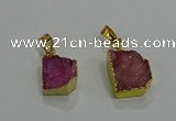 NGP3324 8*12mm - 15*20mm freeform druzy agate gemstone pendants