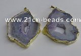 NGP3396 40*45mm - 45*60mm freeform druzy agate pendants