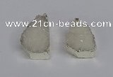 NGP3456 20*30mm - 25*35mm freeform druzy agate pendants wholesale